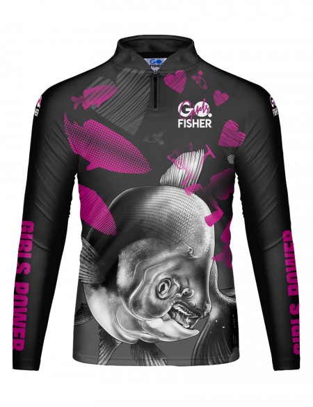 Camiseta de Pesca Infantil Feminina Go Fisher Tamba - GOG 01