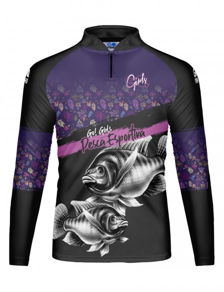 Camiseta de Pesca Infantil Feminina Go Fisher Tilápia - GOG 12