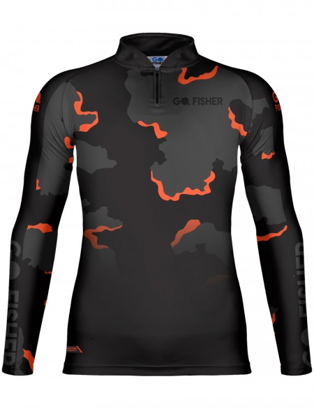 Camiseta de Pesca Go Fisher Action UV Camouflage - GF 07