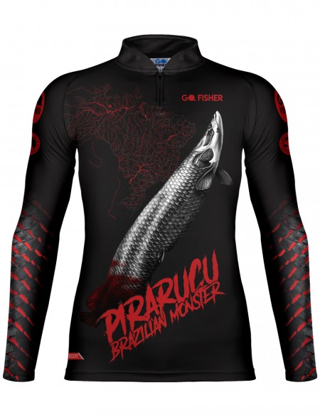 Camiseta de Pesca Go Fisher Action UV Pirarucu - GF 12