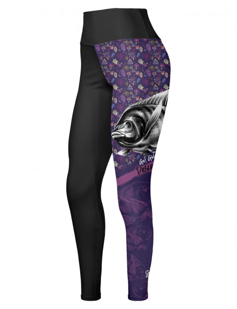 Calça Legging Feminina Action UV50 Tilápia - GOF03