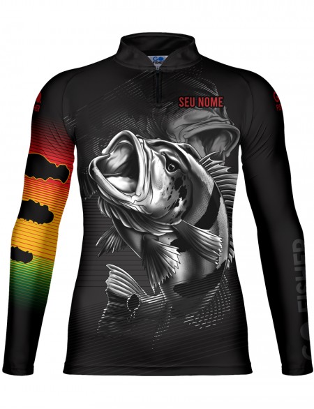 Camiseta de Pesca Go Fisher Action UV Tucunaré - GF 02 - Personalizada