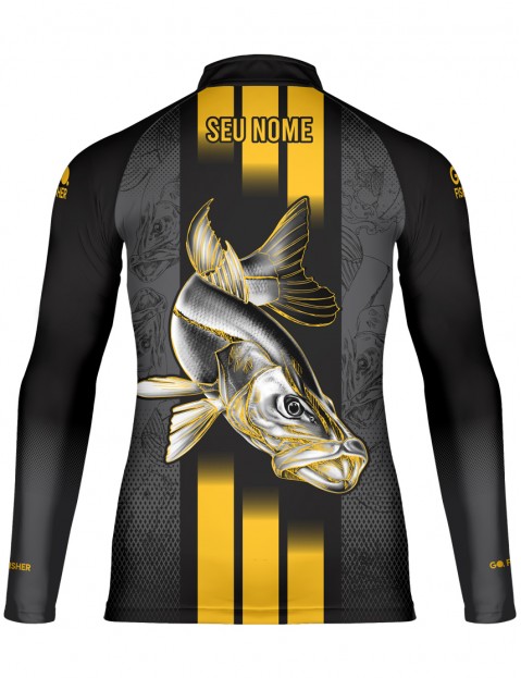 Camiseta de Pesca Go Fisher Action UV Robalo - GF 06 - Personalizada