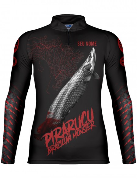 Camiseta de Pesca Go Fisher Action UV Pirarucu - GF 12 - Personalizada