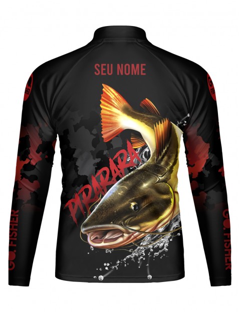 Camiseta de Pesca infantil Go Fisher Action UV Pirarara - GO 19 - Personalizada